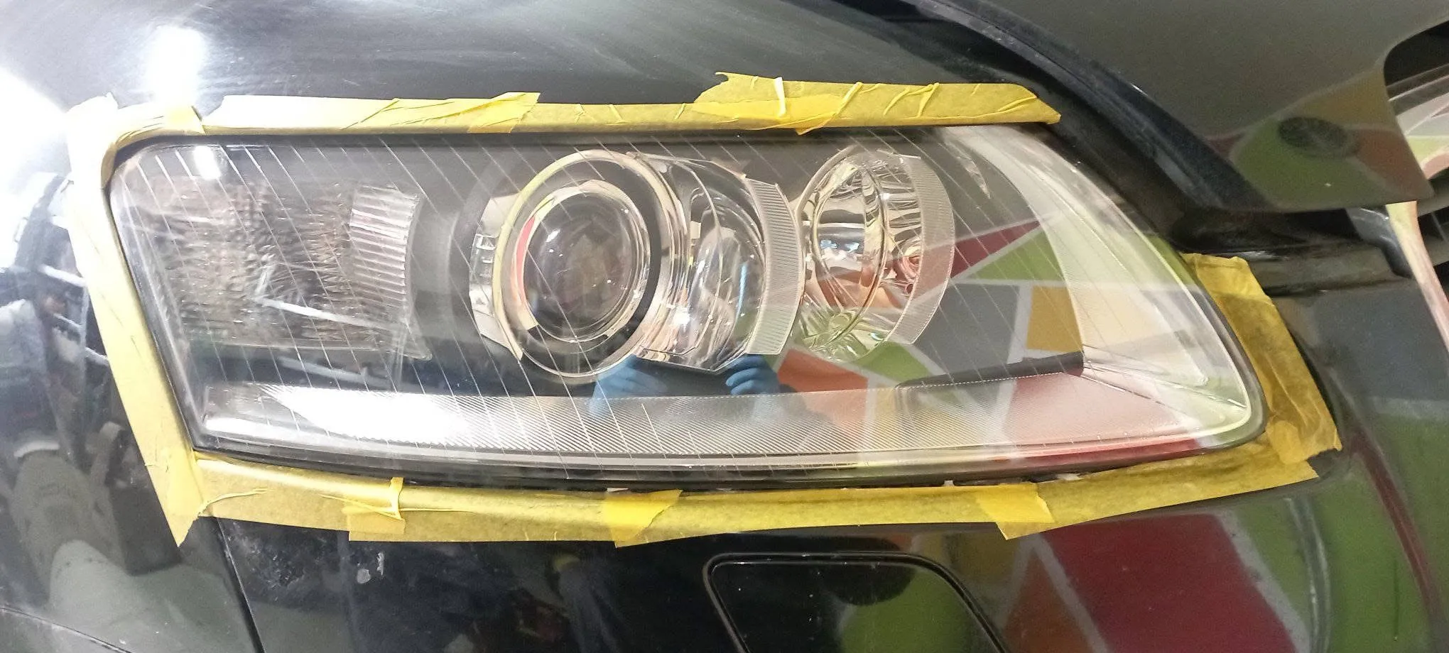 Fényszóró polírozás